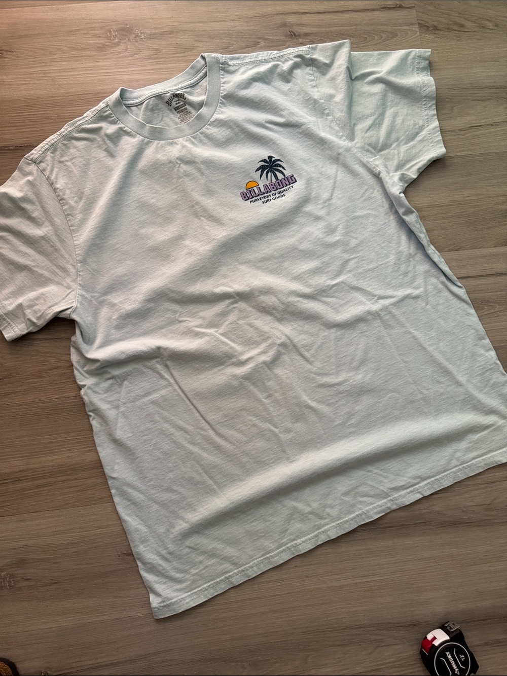 Billabong Light Blue Palm Sunset Chest Tee